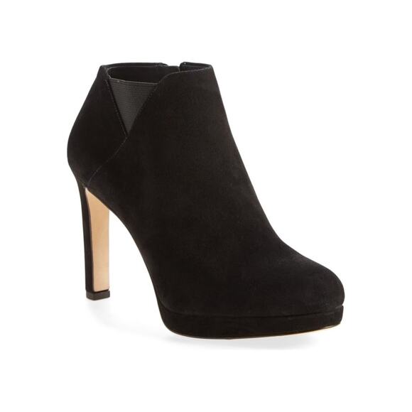 Via Spiga Black Suede Belinda Bootie - Picture 1 of 7